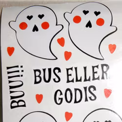 Stickers / Dekaler  - 4 st spöke