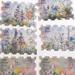 Stickers  / Klistermärke - blommor och fjärilar