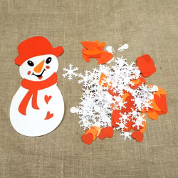Snögubbar, snöflingor, mm dekorationer till scrapbooking, egna kort, journal, mm