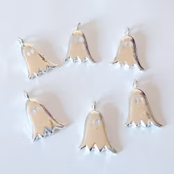 6 st berlocker / charms - spöke