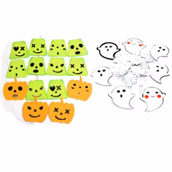 Spöke - toppers och paljetter till scrapbooking, egna kort, tags, journal, mm