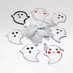 Spöke - toppers och paljetter till scrapbooking, egna kort, tags, journal, mm