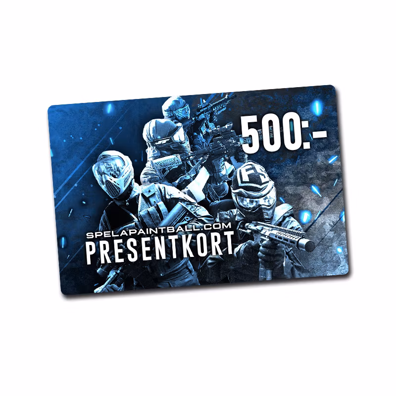 Spelapaintball.com Presentkort Värde 500kr