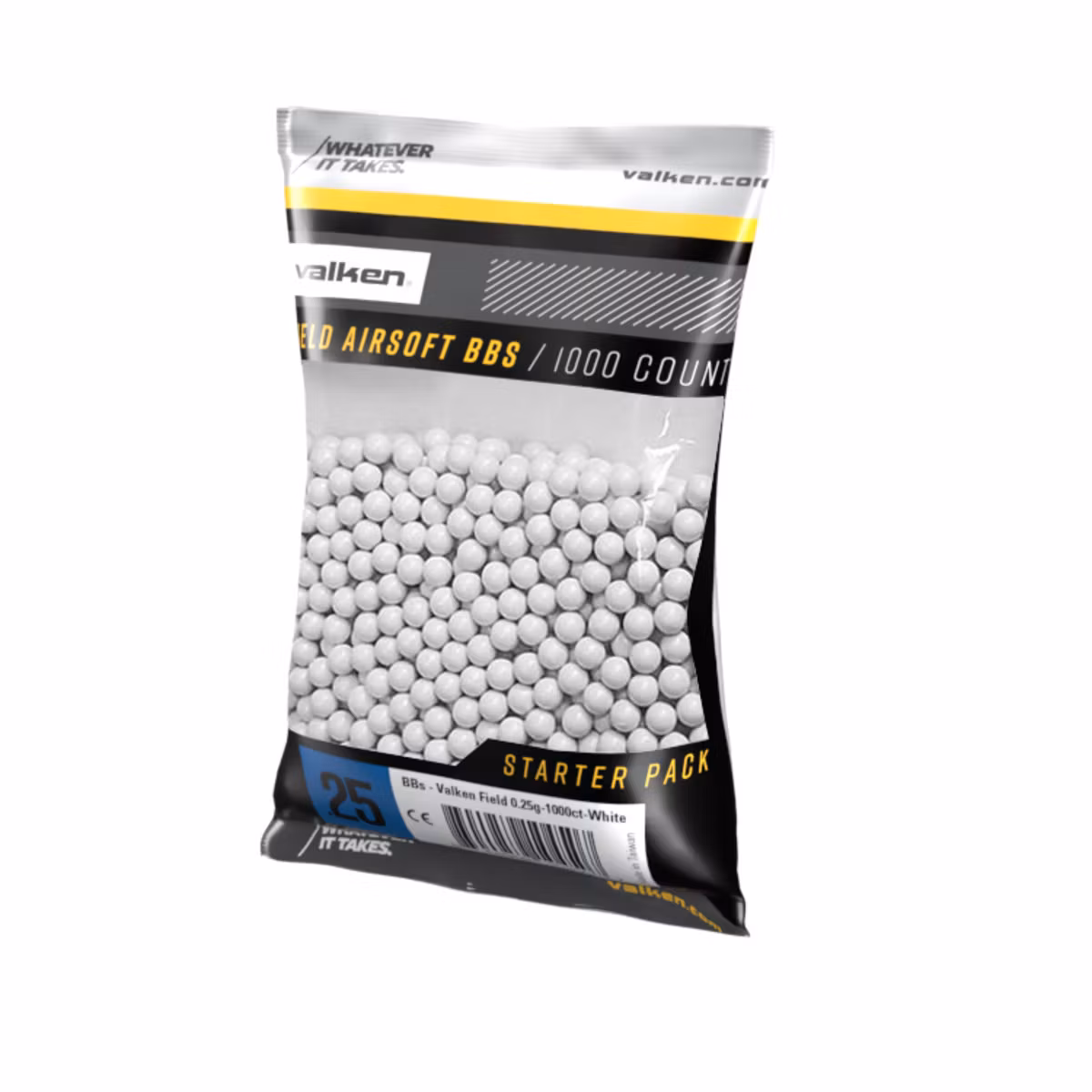 Valken Airsoft BBs Field 0.25g 1000st White