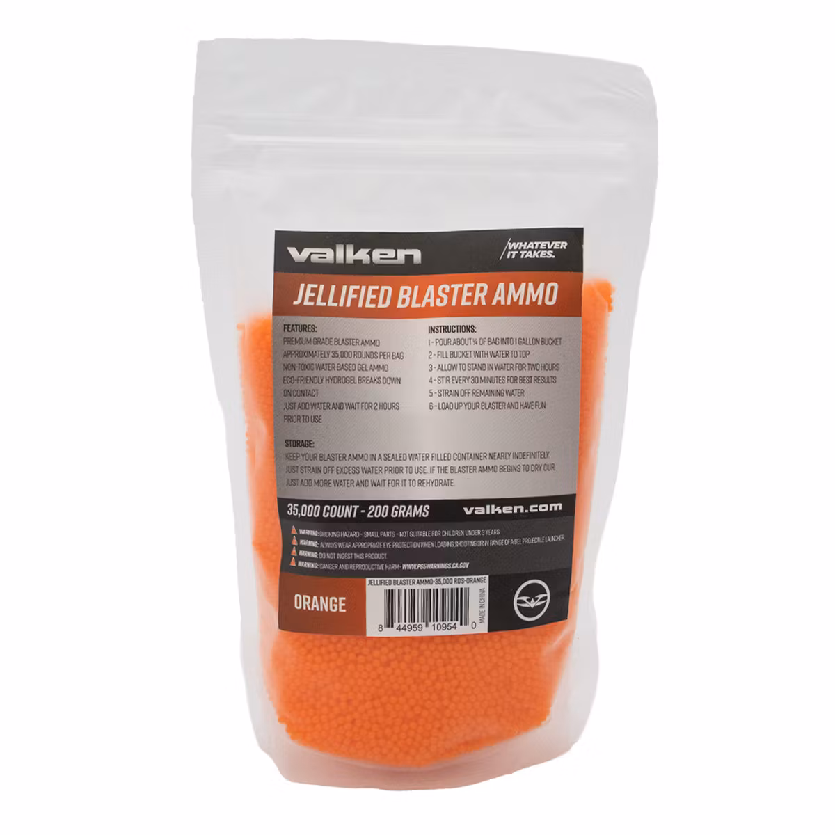 Valken Gel Blaster Ammo / Gelballs 35.000 st Orange