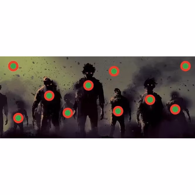 Zombie motivet för skjutbanan.