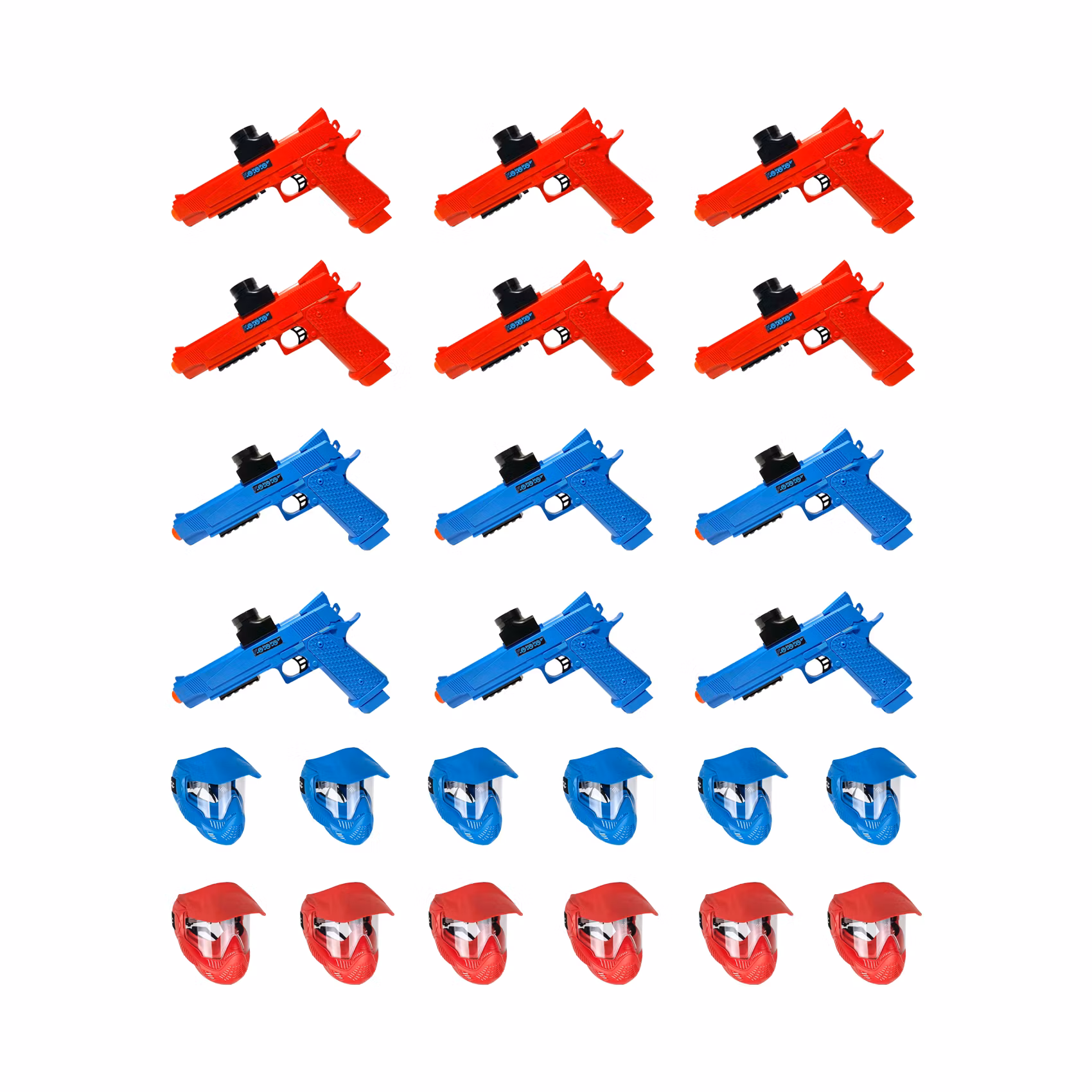 Gellyball-Starterpaket (12 Stück) + Masken + 500.000 Gellyballs