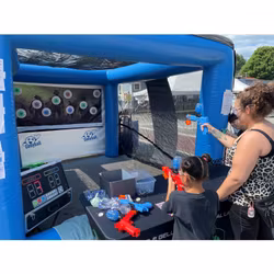 Gellyball Shooting Cage med Tak - Zombie Banner