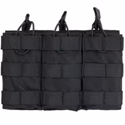 DELTA SIX XL Molle Magazine Pouch (Triple) Black