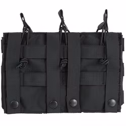 DELTA SIX XL Molle Magazine Pouch (Triple) Black