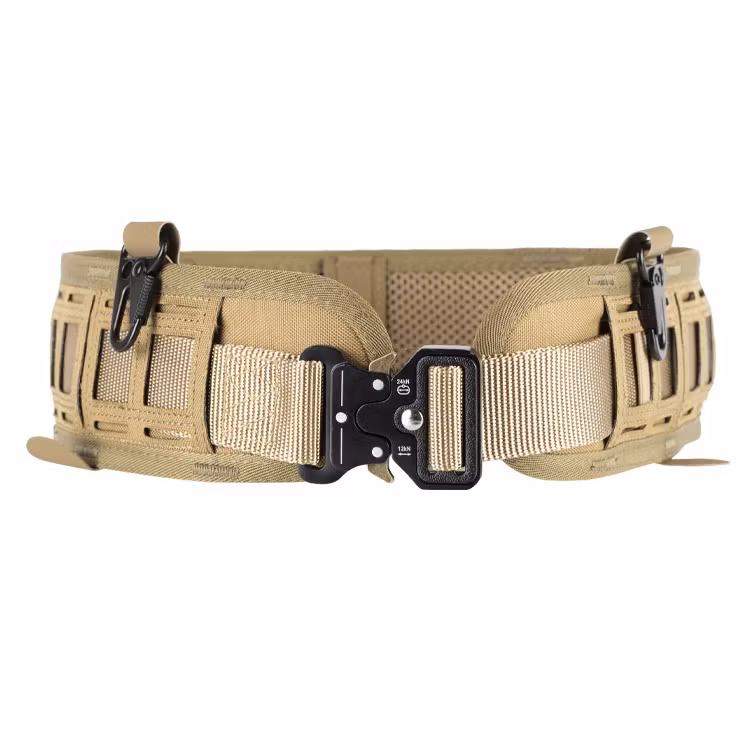 DELTA SIX Laser Cut Battle Belt Molle System mit Metallschnalle Desert / Tan