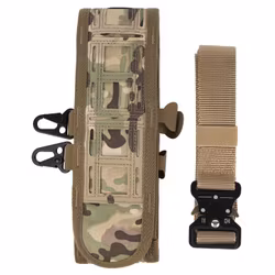 DELTA SIX Laser Cut Battle Belt Mollesystem w/ Metal Buckle Multicam
