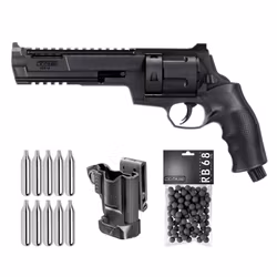 (Paket) Umarex TR 68 / HDR 68, Hölster, 100 Rubberballs, CO2 / .68 Kaliber / 7.5 J
