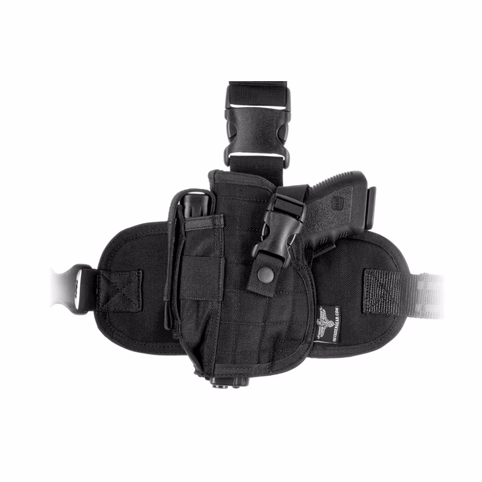 Invader Gear Dropleg Holster (Linkshänder) Schwarz