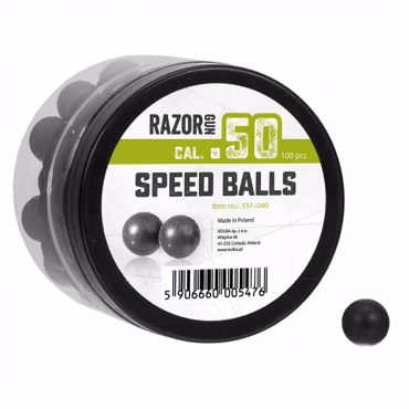 RazorGun Rubberball Speed Ball calibre .50 (100 unidades, 337-040) - Tiro al blanco