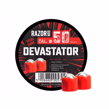 RazorGun Steel Core Devastator calibre .50 60 piezas (337-065)