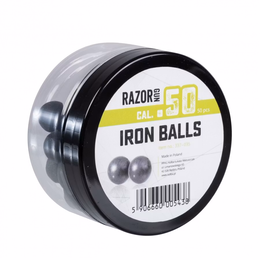 RazorGun Iron Balls .50 Kaliber 50st (337-035) - Target Shooting