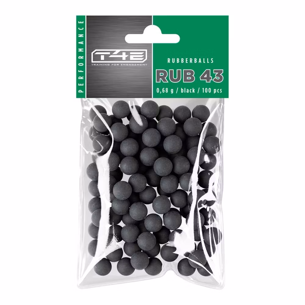 Umarex T4E RUB 43 Performance Rubberballs .43 Kaliber 100st