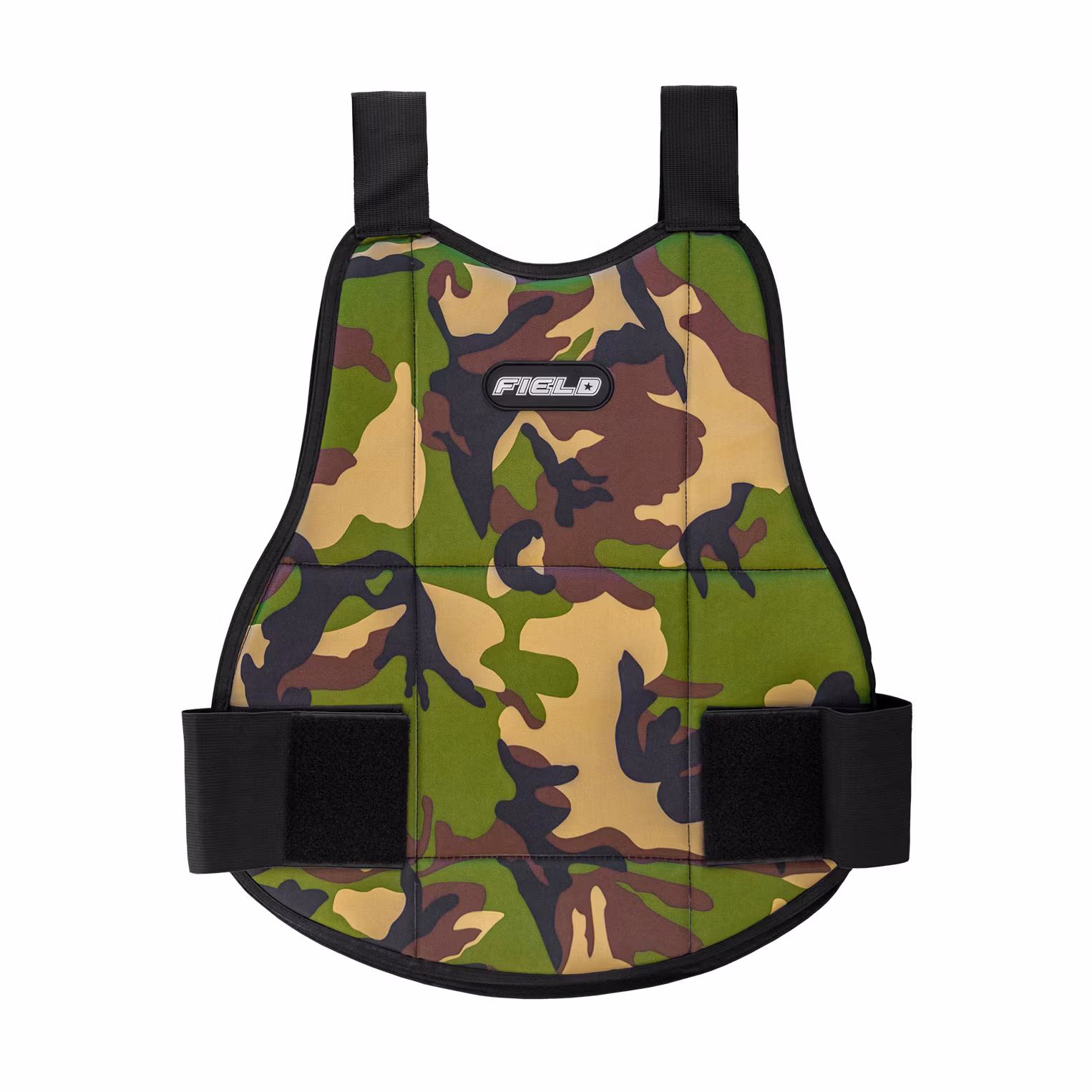 Field Chest Protector Black/Woodland Camo
