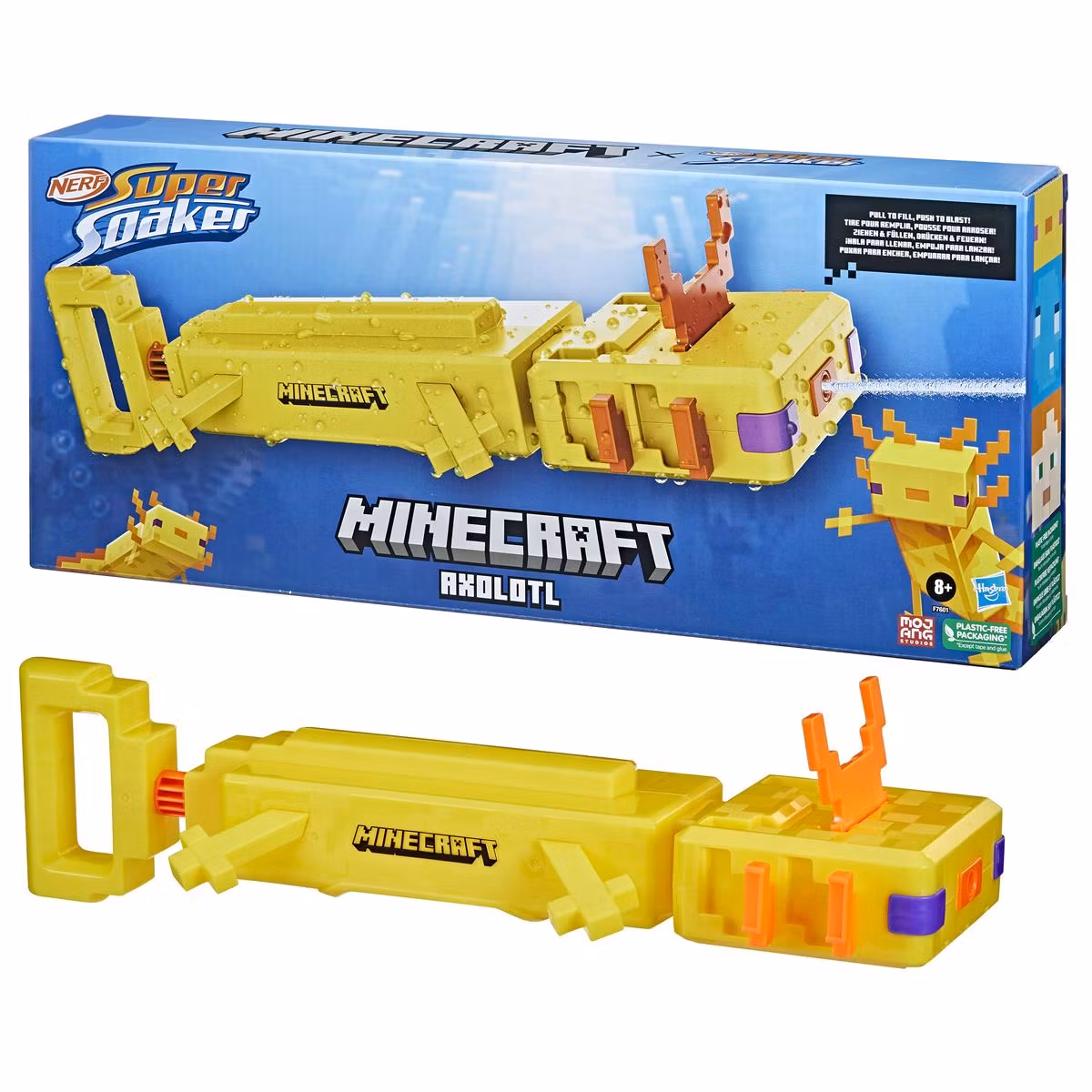 NERF Super Soaker Minecraft Axolotl