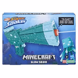 NERF Super Soaker Minecraft Glow Squid