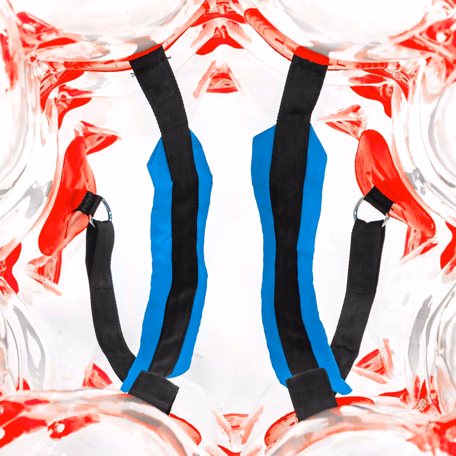 Games2U Bumper Ball / Bubble Ball Barn 1.2m Red/Clear PVC