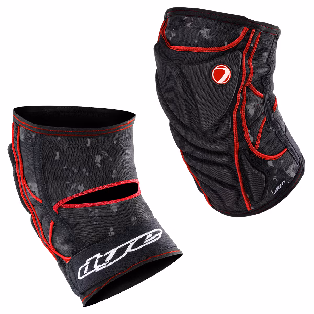 DYE Performance Knee Pads Dyecam Black/Red