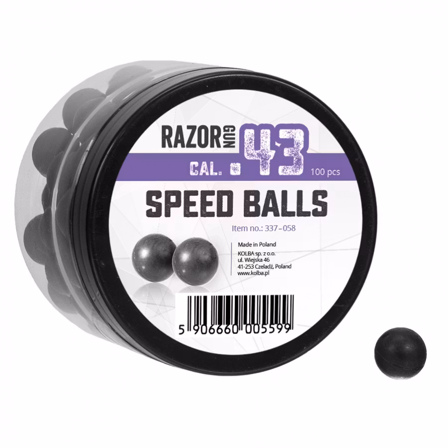 RazorGun Rubberball Speed Ball .43 Kaliber 100st (337-058) - Target Shooting