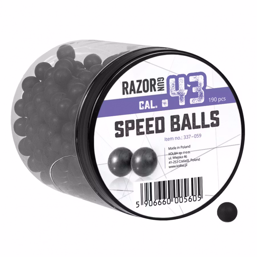 RazorGun Rubberball Speed Ball .43 Kaliber 190st (337-059) - Target Shooting