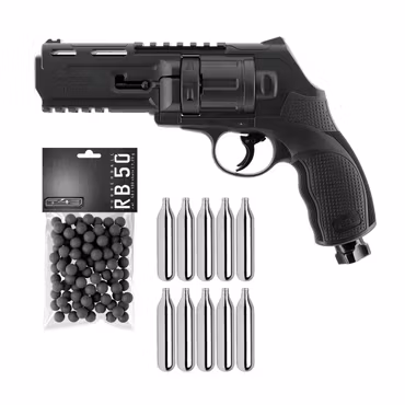 (Paket) Umarex HDR 50 / TR 50 Gen2 Revolver T4E + 10 Kolsyrepatroner + 100 Gummikulor