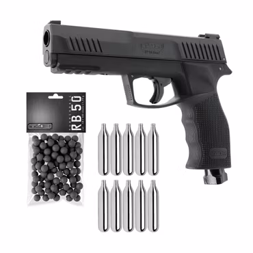 (Paket) Umarex TP 50 Gen2 Pistol T4E + 10 Kolsyrepatroner + 100 Gummikulor