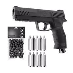 (Paket) Umarex TP 50 Gen2 Pistol T4E + 10 Kolsyrepatroner + 100 Gummikulor