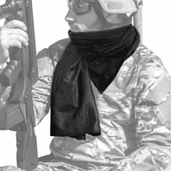 Spirit Field Mesh Scarf Neckerchief Black