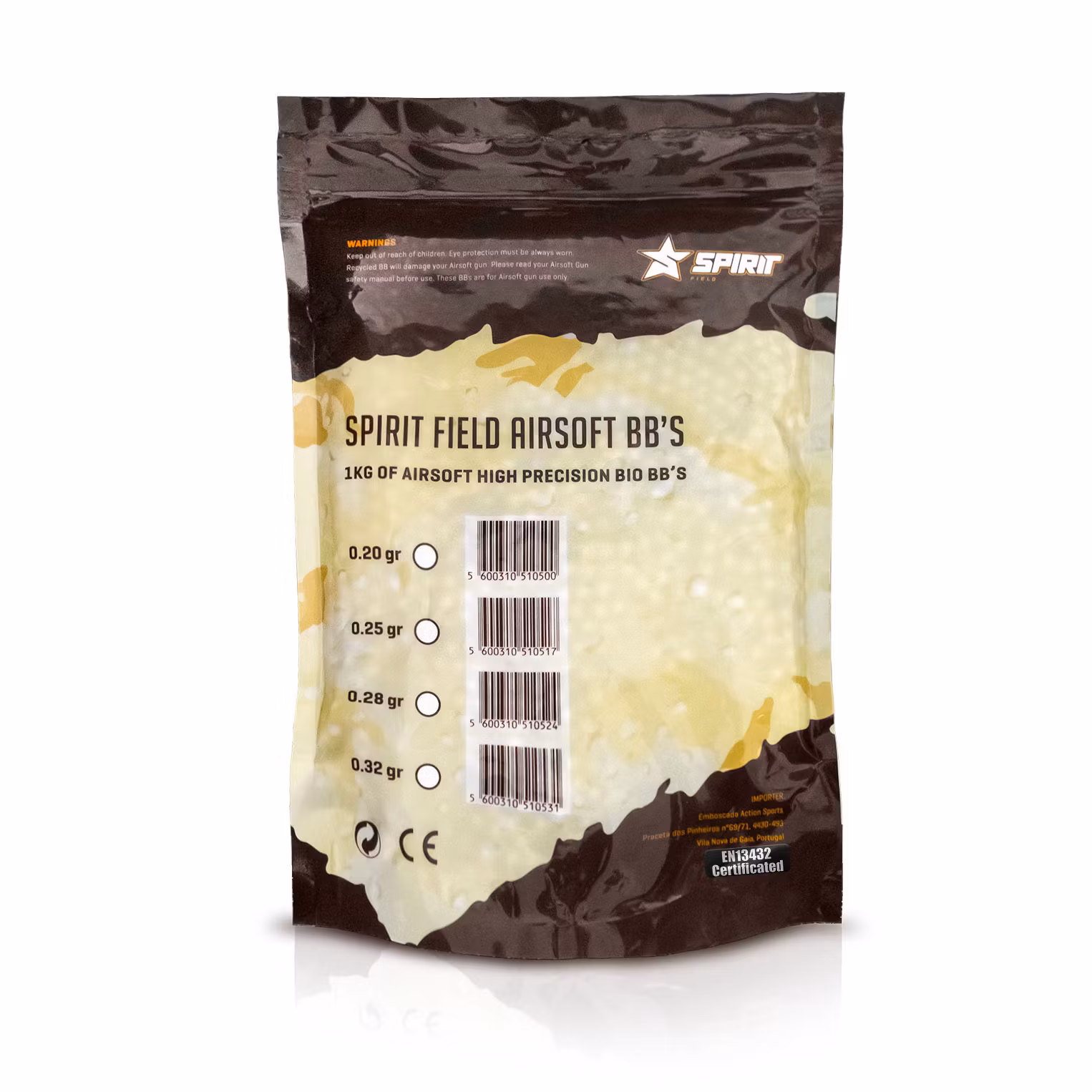 Spirit Field Airsoft BBs BIO 0.25gr 1Kg/4000rnds Bag