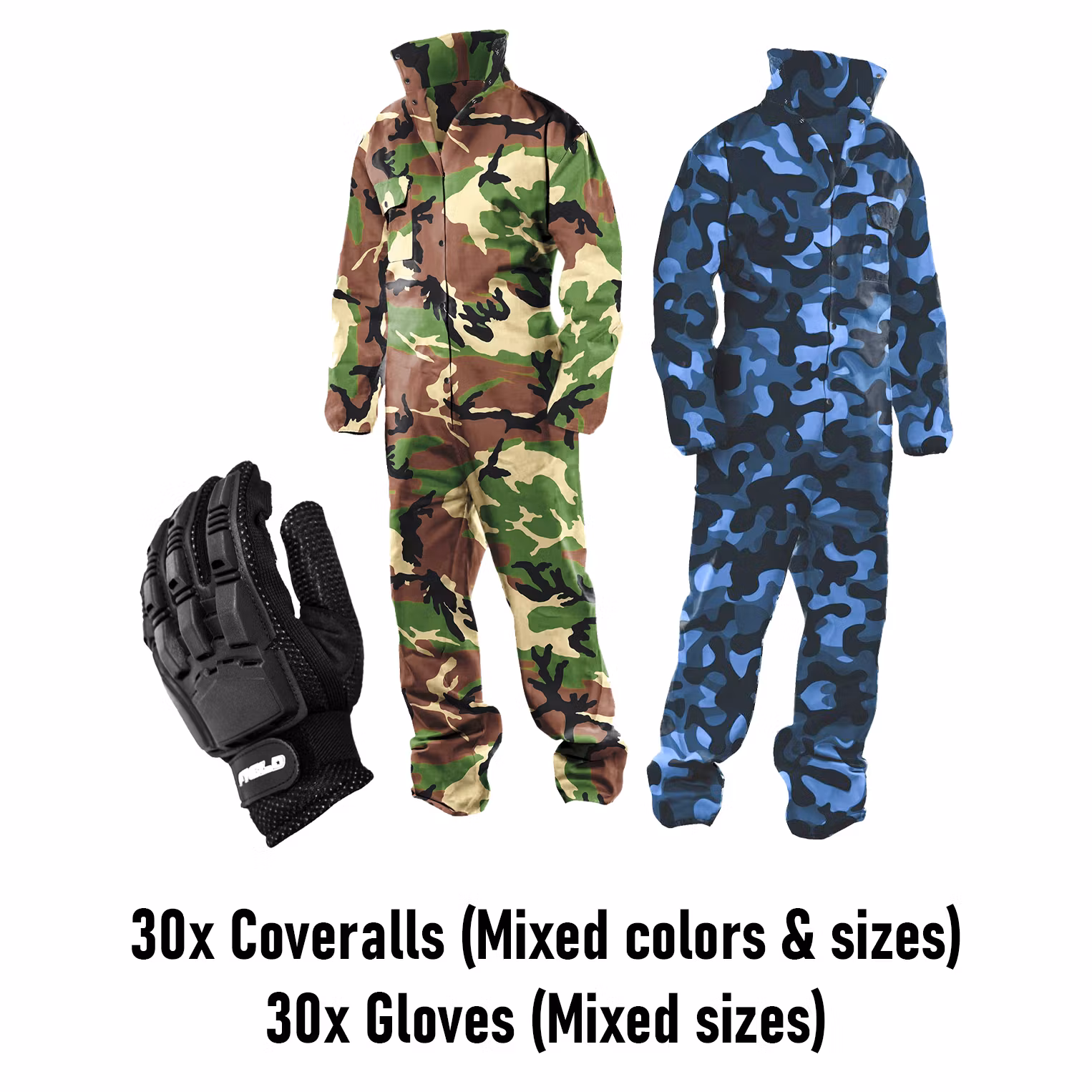 (Black November Paket) 30 st Overaller + 30 st Handskar