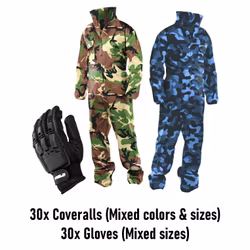 (Black November Paket) 30 st Overaller + 30 st Handskar