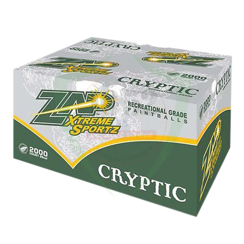 Zap Cryptic Paintballs .68 Kaliber 2000st