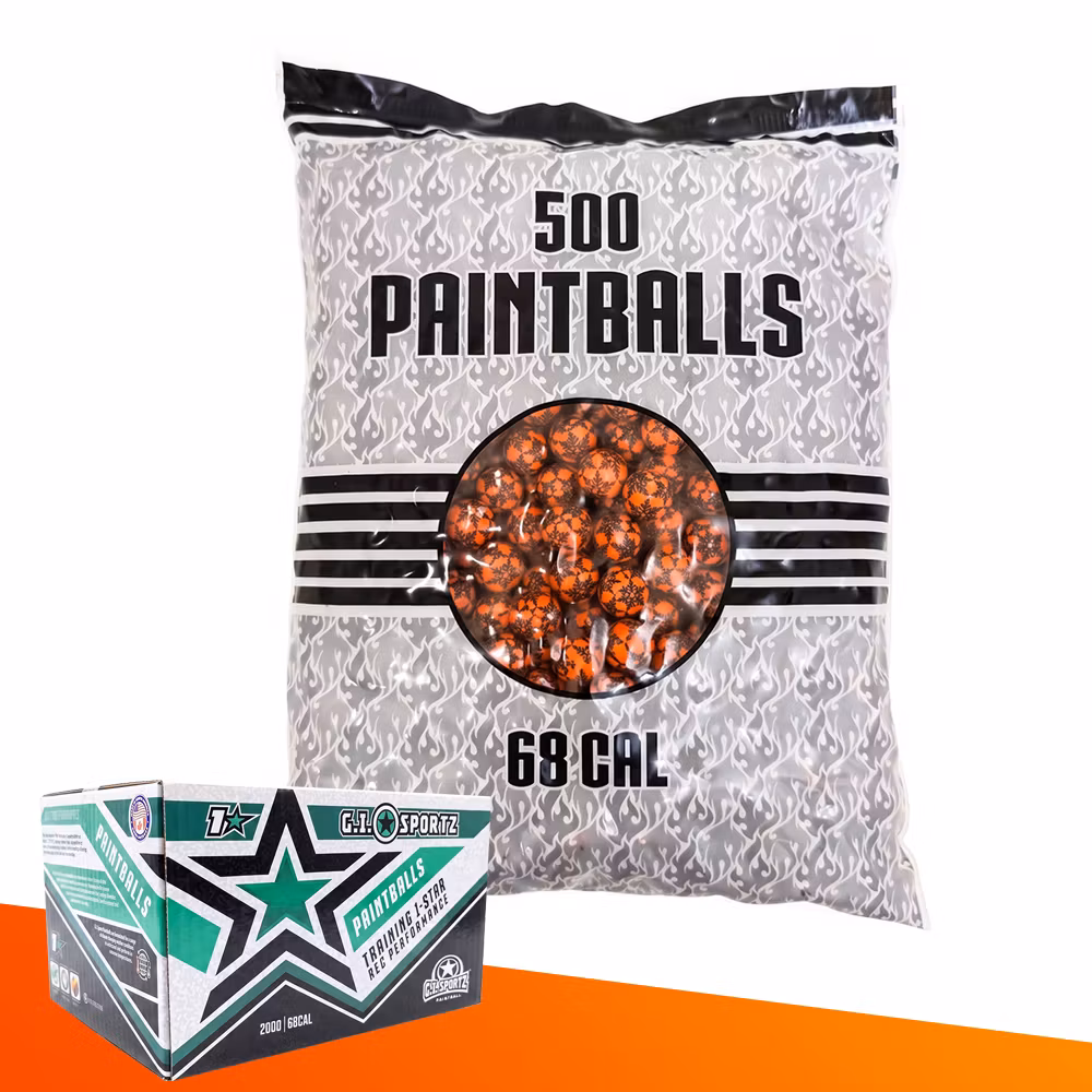 GI Sportz 1-Star Paintballs Kaliber .68 500 Stück