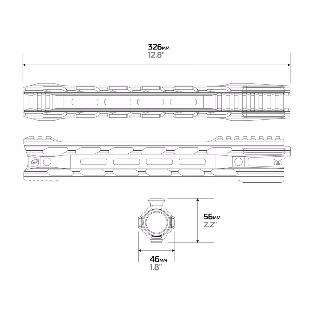 Planet Eclipse EMC Handguard 12.5'' Black