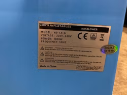 Games2U Hoppborgs Fläkt 1800w