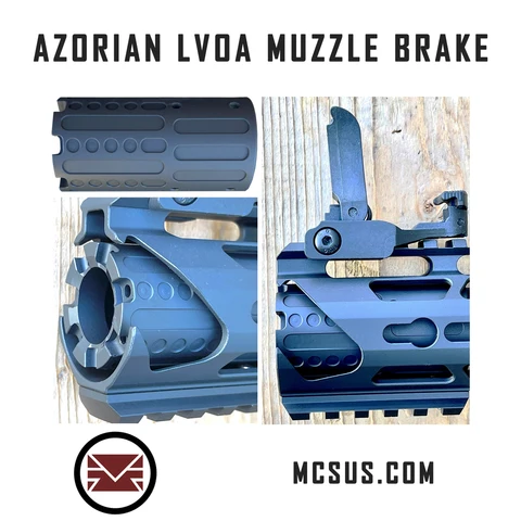 MCS LVOA ICEWORM Adjustable Muzzle Brake (7/8 muzzle threads)