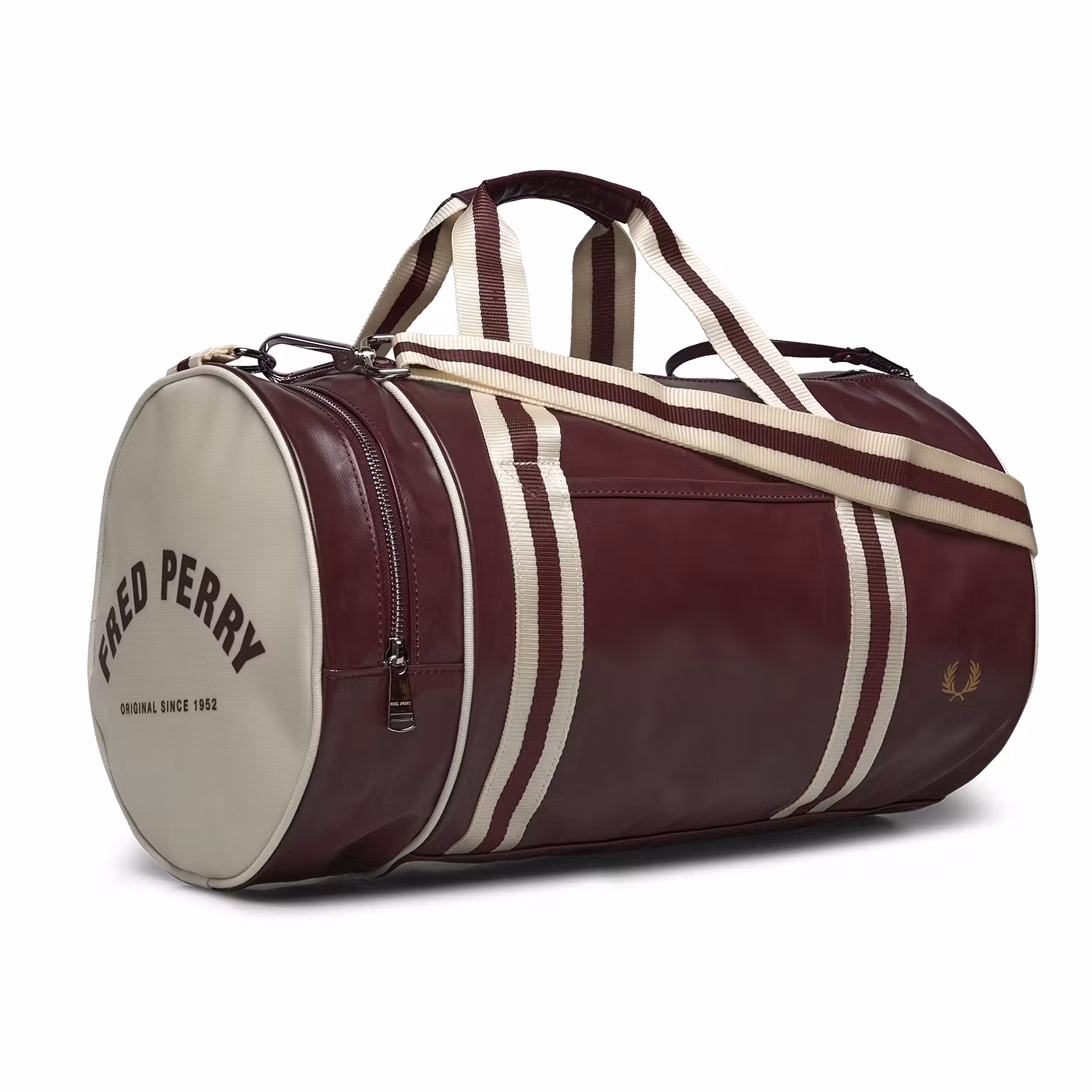 Fred Perry Classic Barrel Bag / Gymväska Oxblood/Ecru