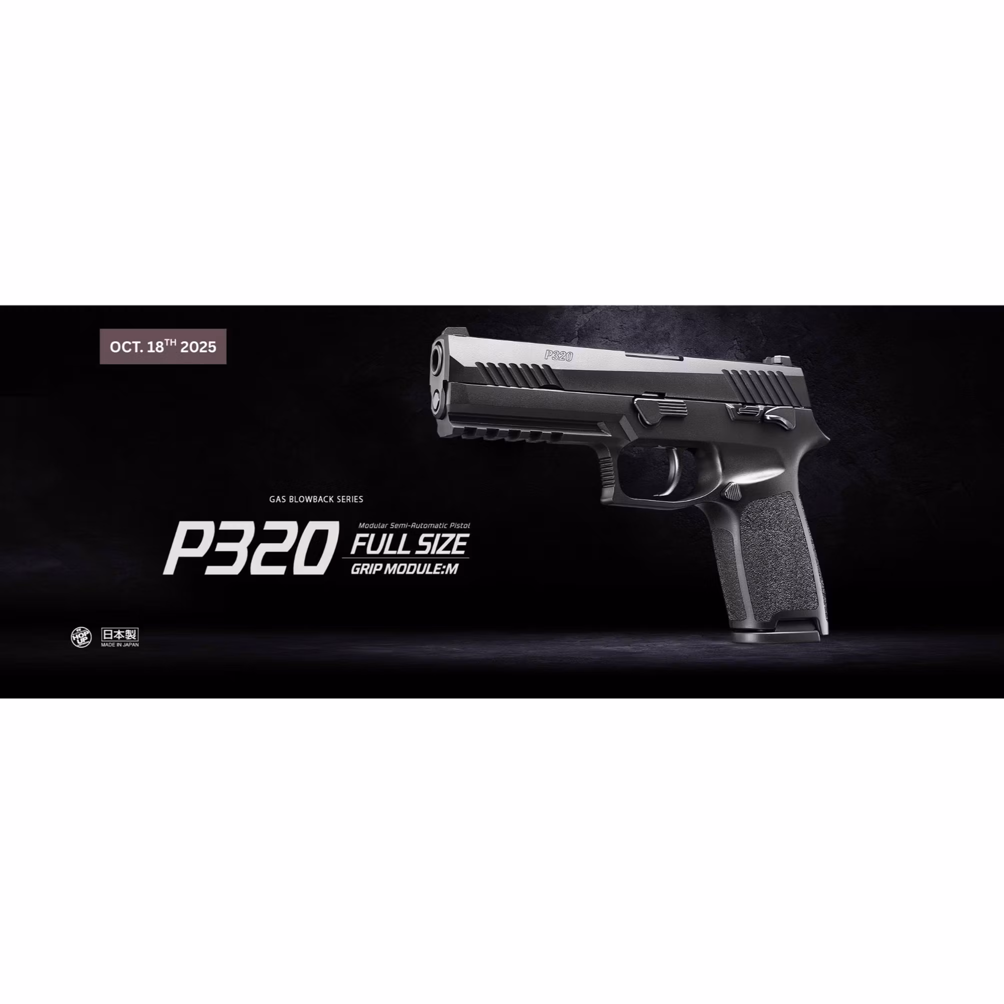 Tokyo Marui Airsoft P320 Full Size Gas Blowback Pistol