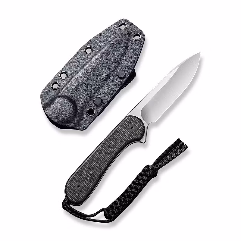 CIVIVI Elementum Fixed kniv med fast blad i D2 och mörkgrönt Micarta-handtag