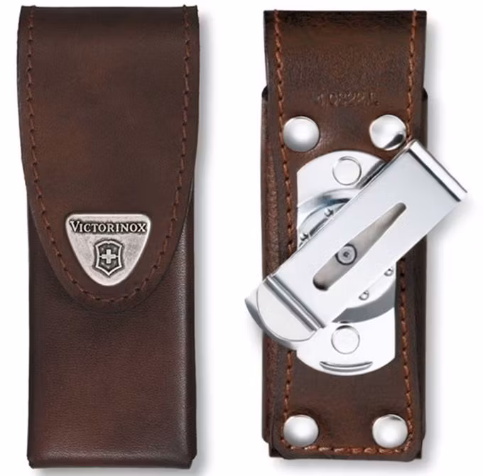 Victorinox Läderfodral med roterande clip 114x40x30mm