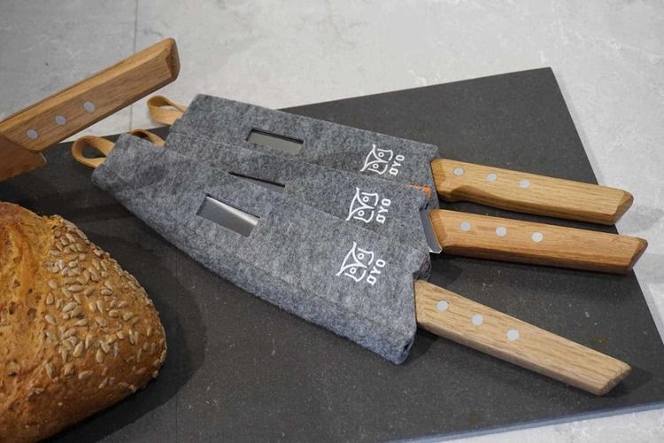 Öyo Triangel Kockkniv 16 cm med magnetskydd i filt