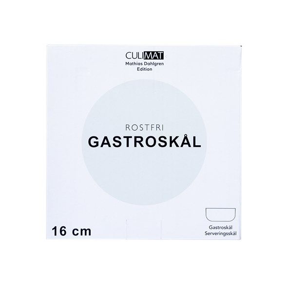 Culimat Gastroskål Rostfritt stål 16 cm