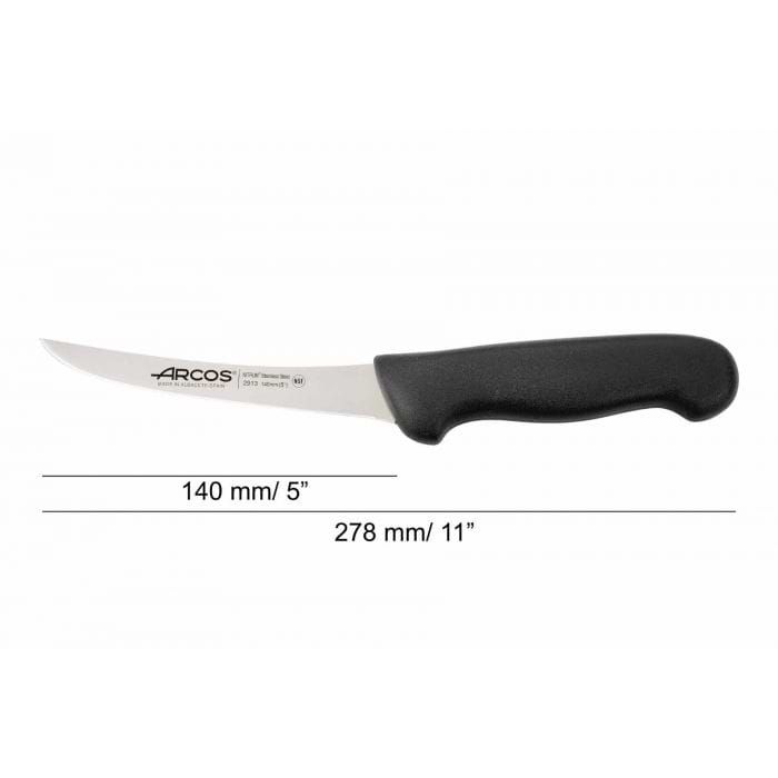 Arcos 2900 Urbeningskniv svängd blad 14 cm Svart
