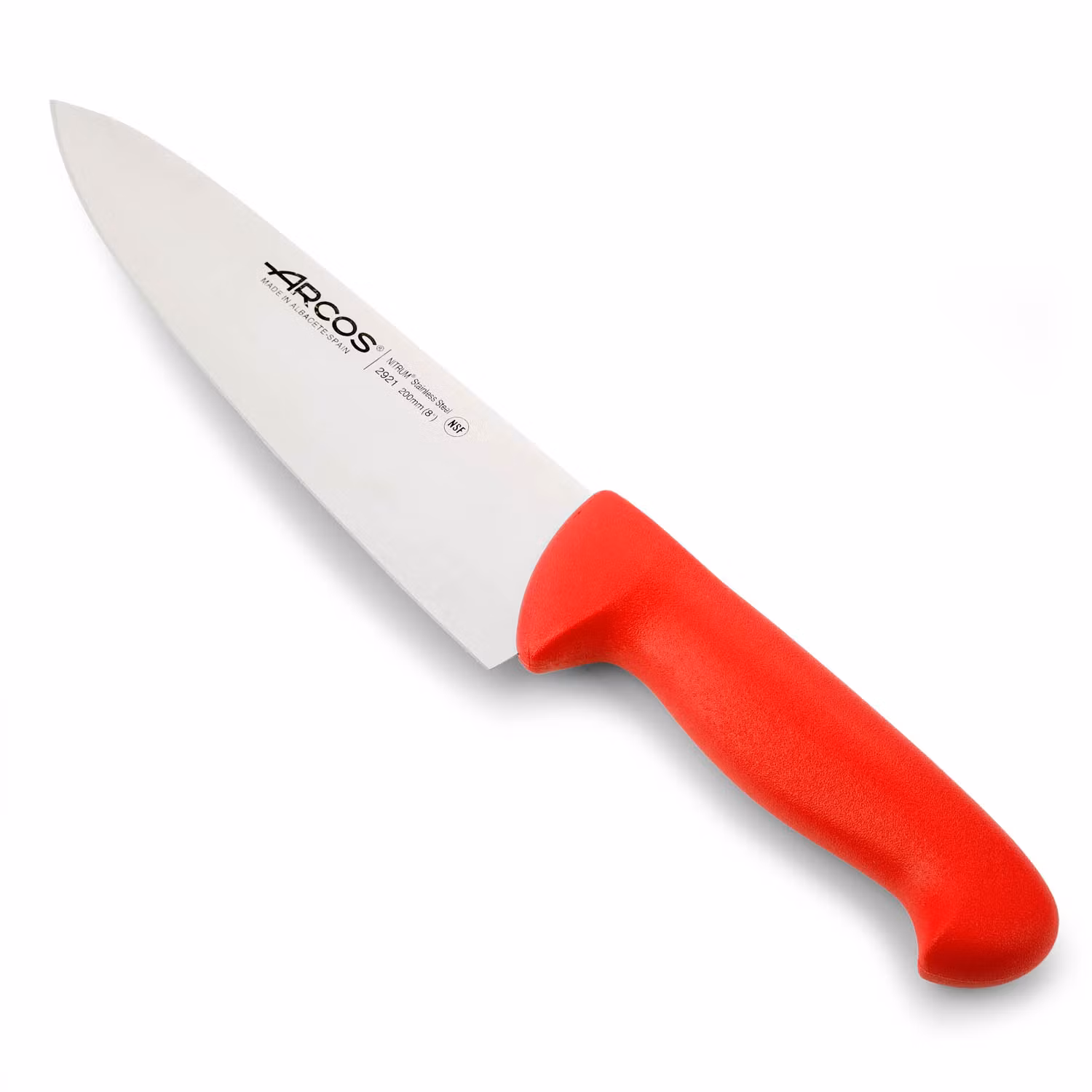 Arcos 2900 Kockkniv 20 cm Röd HACCP-godkänd