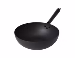 Satake Wok Kolstål med trähandtag 32 cm